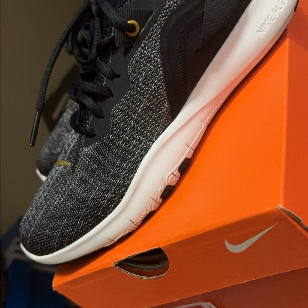 Nike Black and White Streamlined Sneakers